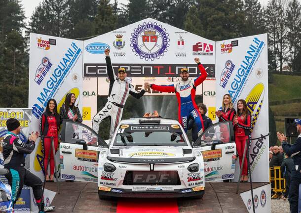 crugnola e podio rally laghi 2026