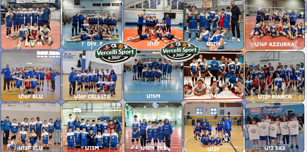 VOLLEY VERCELLI, TRA LUCI E OMBRE: VINCE LA PRIMA DIVISIONE FEMMINILE, GIOVANILI TRA CRESCITA E RISULTATI ALTERNI