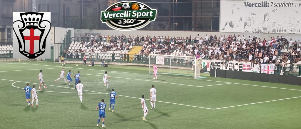 LA PRO VERCELLI BATTE AL PIOLA LA FOLGORE CARATESE(LE FOTO DI GABRIELLA BIASONE E IL VIDEO DELLA CONFERENZA POST MATCH DI BONERA E BURRUANO)