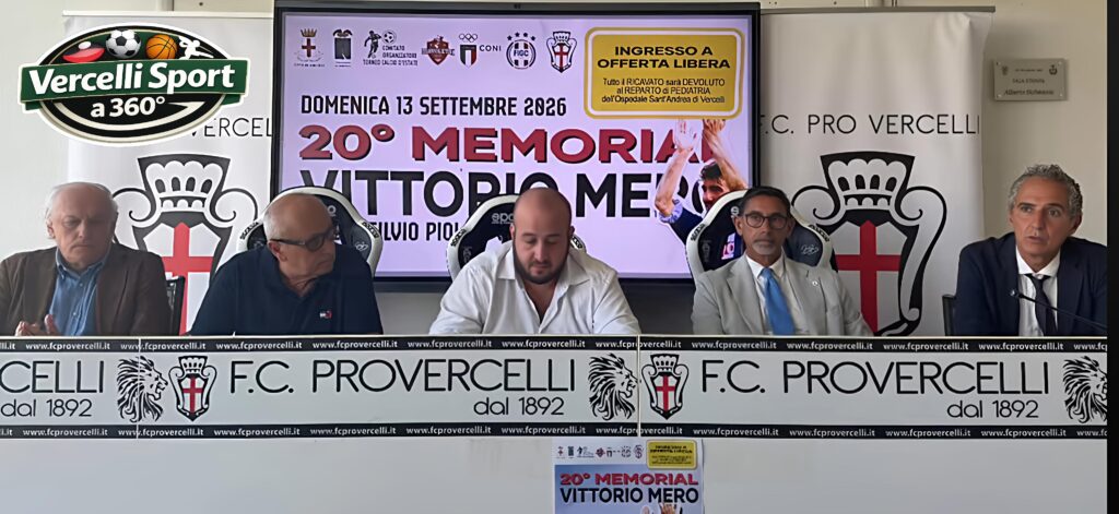 IL 13 SETTEMBRE AL “SILVIO PIOLA” TORNA IL MEMORIAL VITTORIO MERO: SPORT, MEMORIA E SOLIDARIETÀ